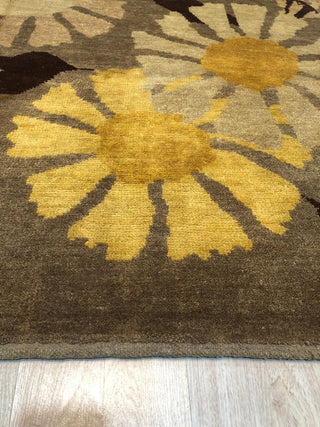 Brown Transitional All Over Ningxia Area Rug