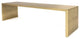 Maya Steel Bench in Brushed Brass