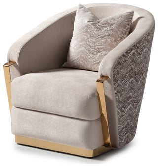 Carmela Accent Chair Almond/Gold
