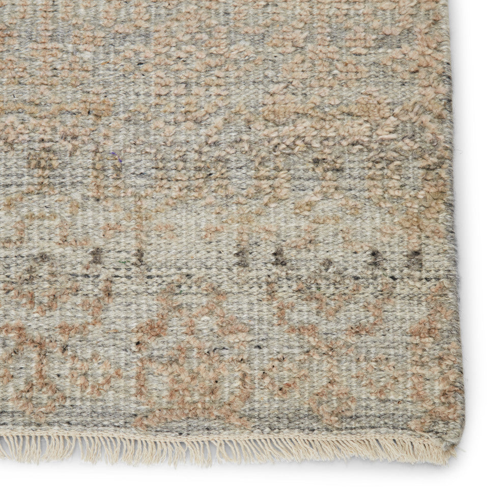 Jaipur Living Kora Hand-Knotted Trellis Gray Rug, 8'x10'
