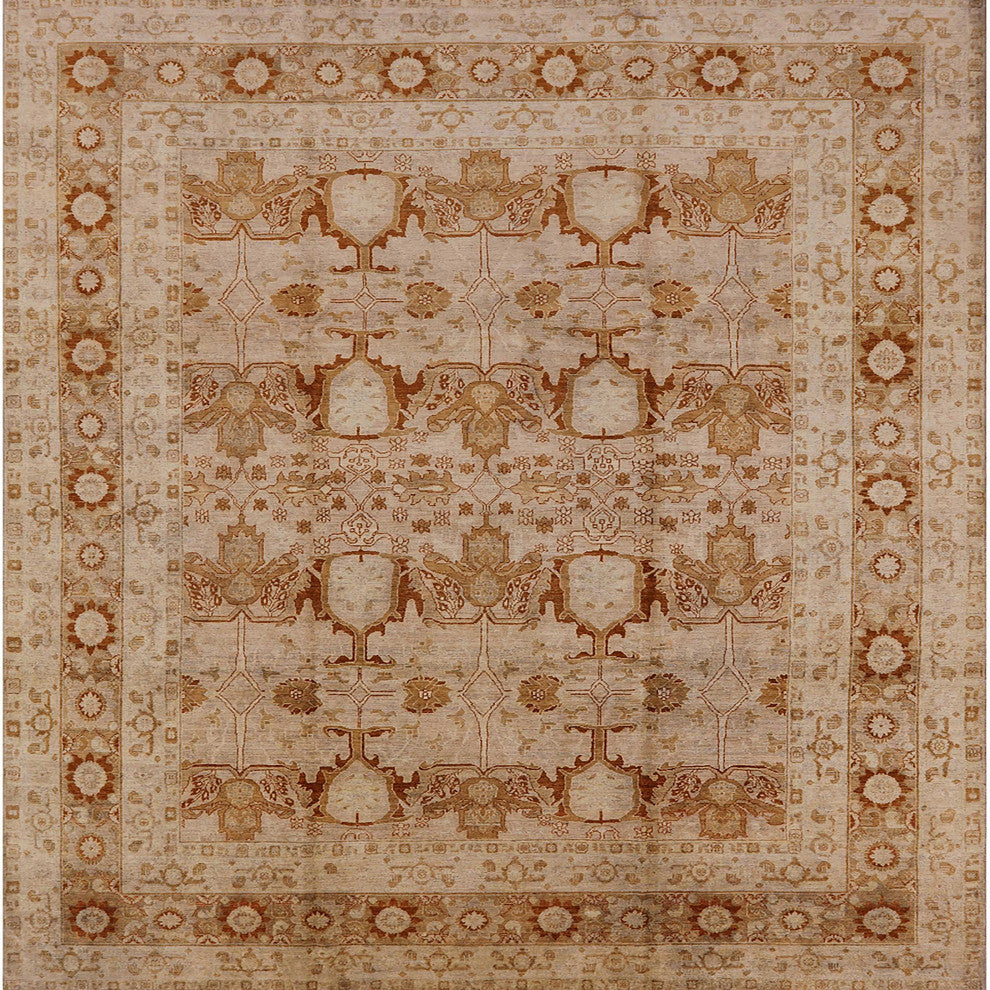 Ahgly Company Indoor Square Mid-Century Modern Area Rugs, 5' Square