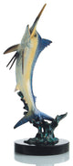 SPI Brass Excited Blue Marlin Statue