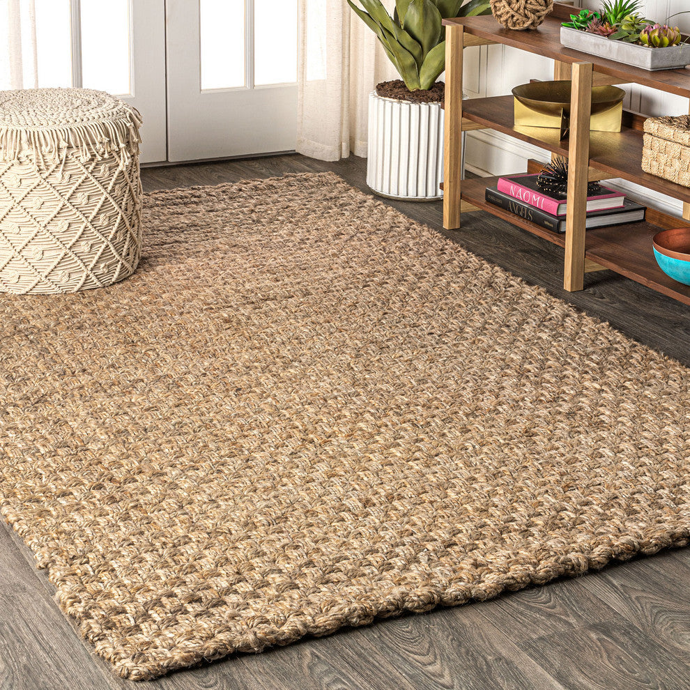 Estera Hand Woven Boucle Area Rug, 8 X 10