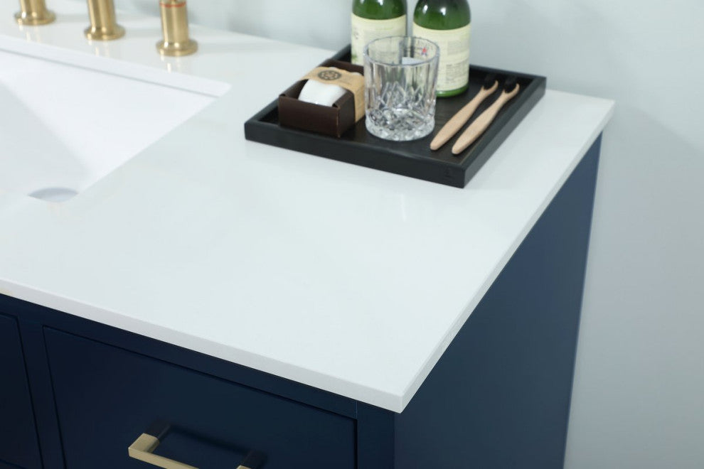 Home Living 48" Bathroom Vanity, Blue