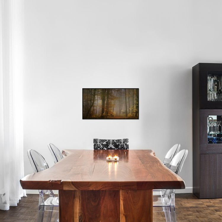 "My November" Framed Canvas Giclee by Norbert Maier, 31x17"