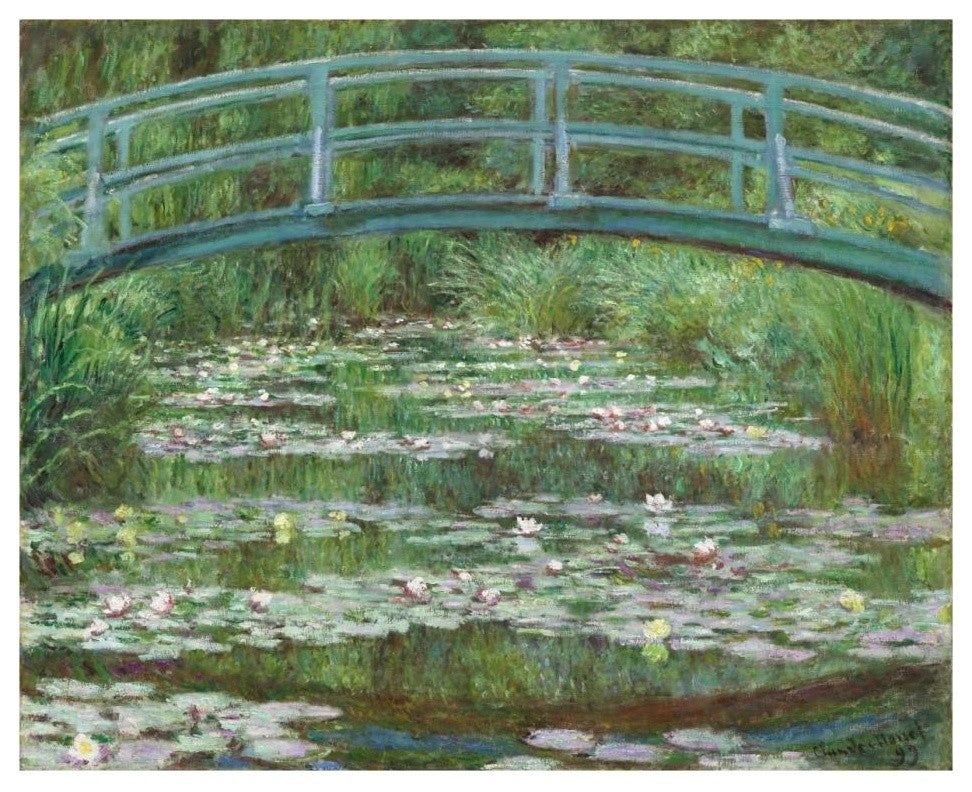 "The Japanese Footbridge, 1899" Digital Paper Print by Claude Monet, 30"x24"