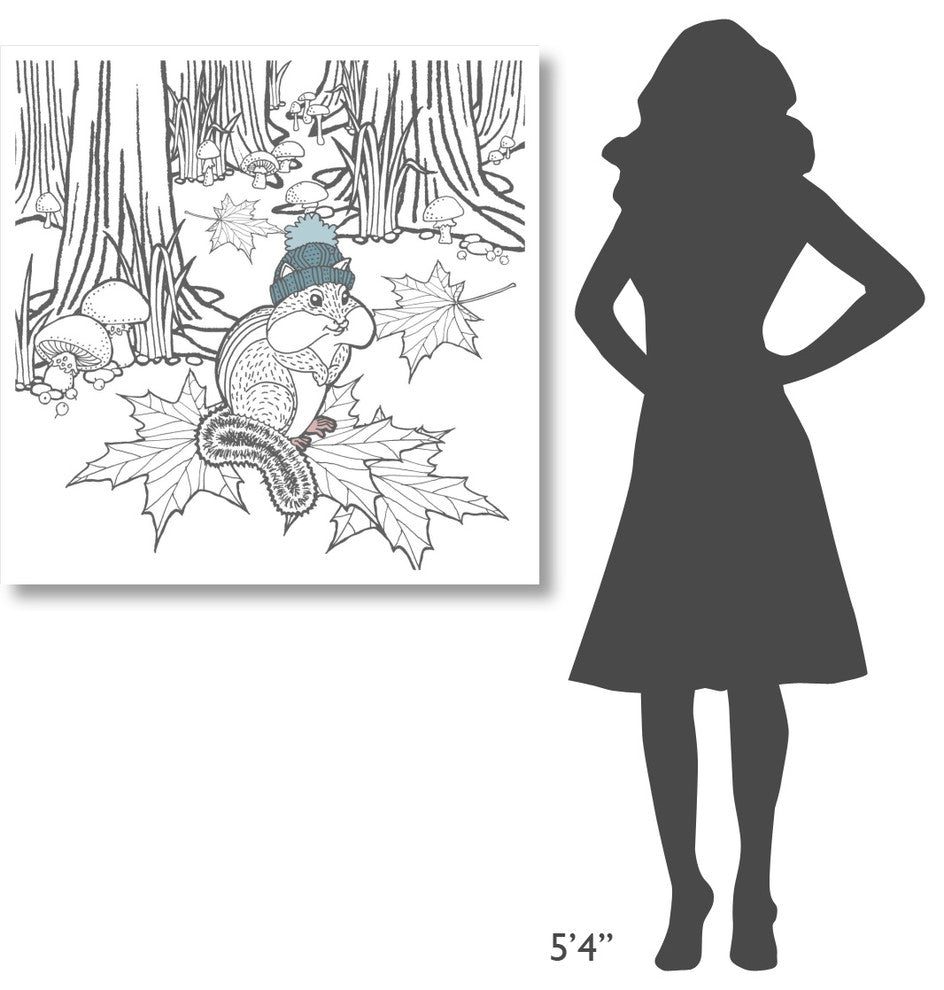 "Color the Forest Color VII" Digital Paper Print by Elyse DeNeige, 38"x38"