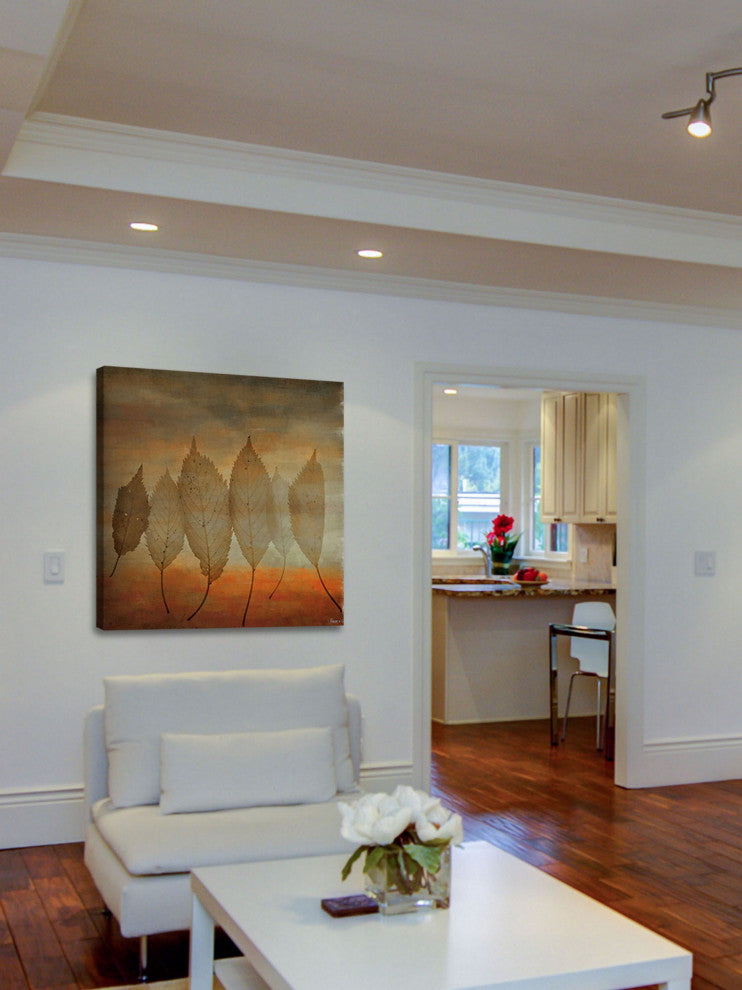 "Leafs" Fine Art Canvas Print, 32"x32"