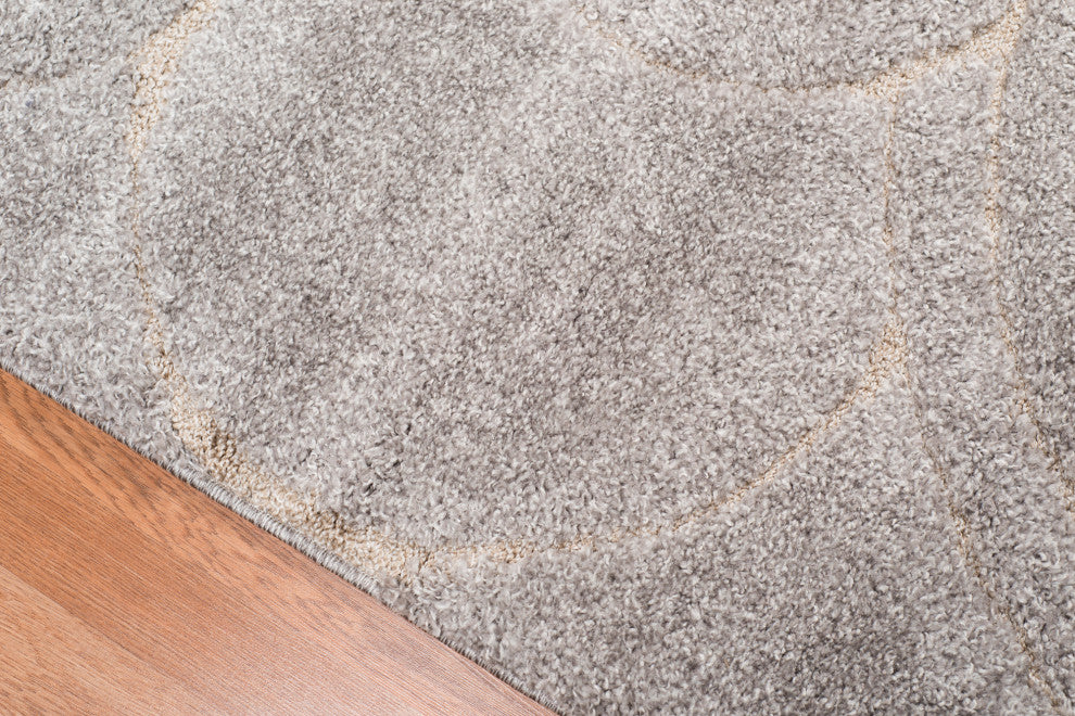 Amer Rugs Sirocco SIR-5 Gray Gray Shag - 6'7"x6'7" Square Area Rug