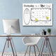 Ready2HangArt Shabby Chic Dry Erase Monthly Calendar on ArtPlexi, 16"x20"