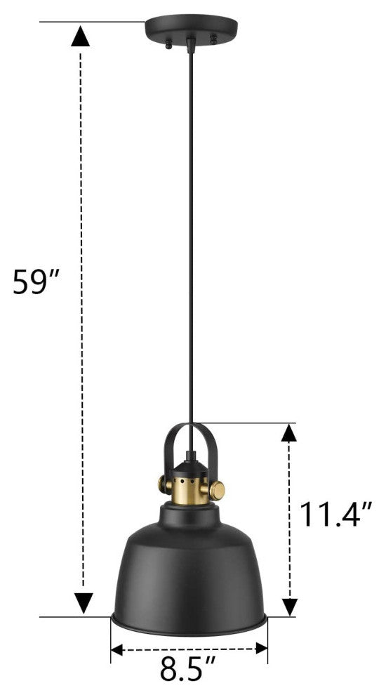 Farmhouse Black Chandelier Industrial Hanging Light Fixture for Kitchen Island