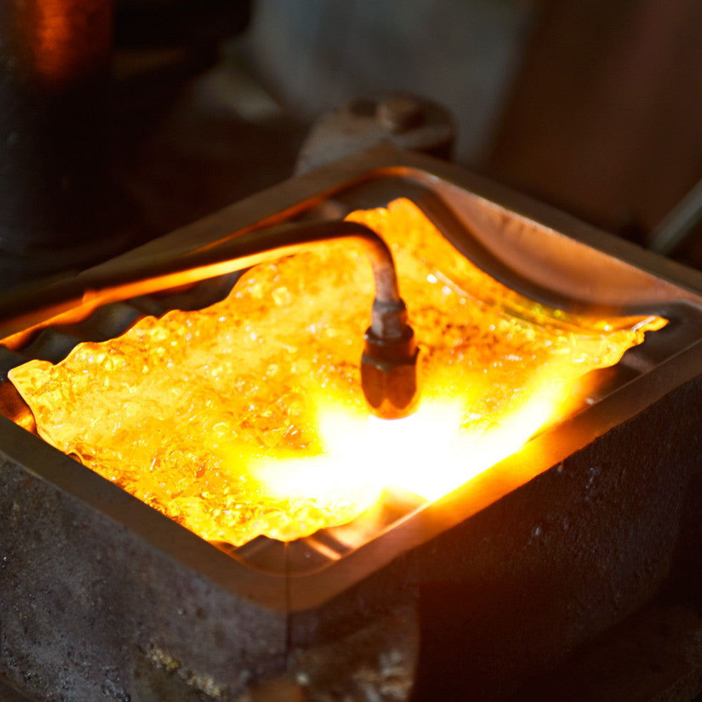 Lava Integrated LED Chandelier, Brass, 24"