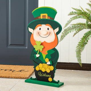23.5"H St.Patrick's Wooden Porch Decor