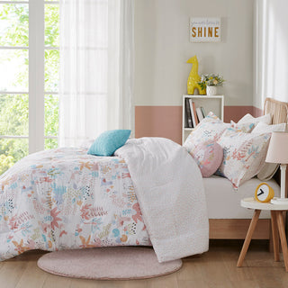Kids Iris Forest Animal Friends Comforter Set, Twin