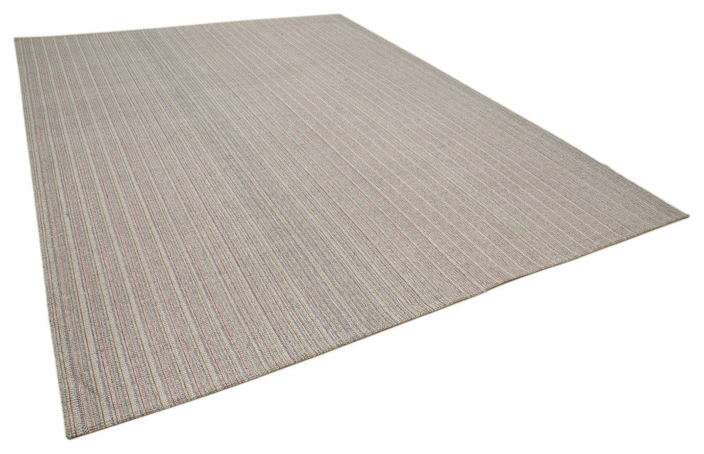 Rug N Carpet - Handmade Turkish 9' 4'' x 12' 6'' Modern Design Wool Kilim Rug
