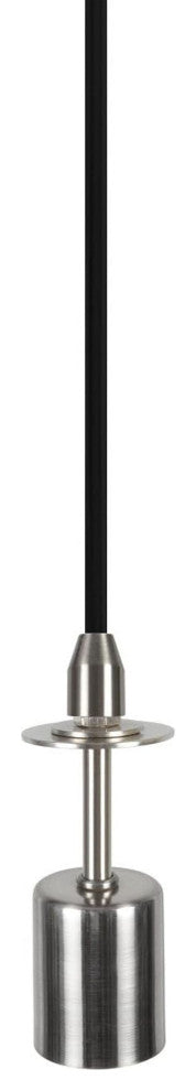 71009, 1-Light Hanging Pendant Ceiling Light, Black