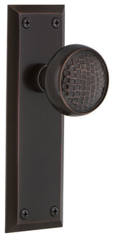 New York Plate Passage Craftsman Knob, Timeless Bronze