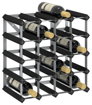 vidaXL Countertop Wine Rack Bottle Holder for 20 Bottles Wine Storage Solid Wood