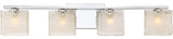 Westcap 4-Light Bath Vanity, Polished Chrome