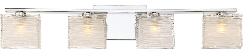 Westcap 4-Light Bath Vanity, Polished Chrome
