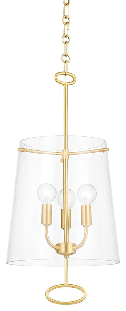 James 3-Light Pendant Aged Brass