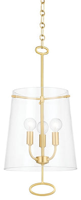 James 3-Light Pendant Aged Brass