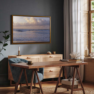 "Normandy's Dusk Dream" - A Serene Seaside Escape in Art Form