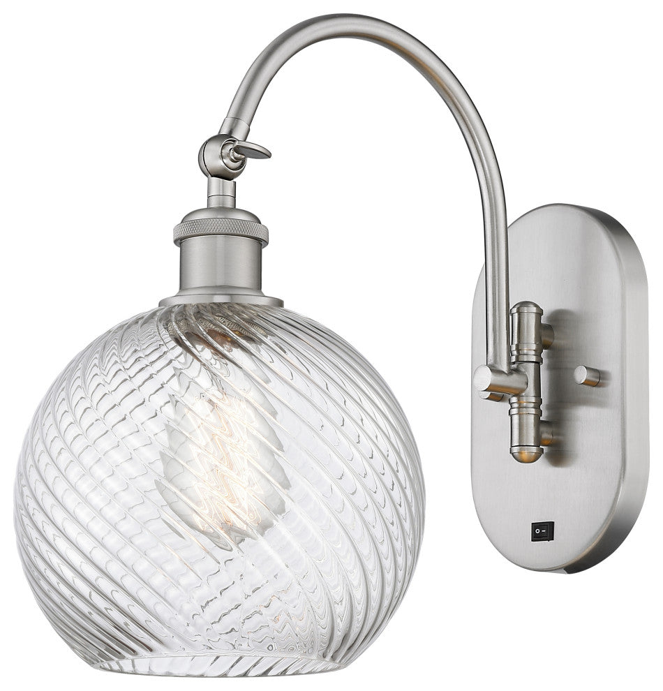Innovations 518-1W-SN-G1214-8 1 Light Sconce, Brushed Satin Nickel
