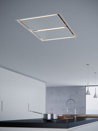 Zephyr ALU-E43BX Lux 44"W Island Range Hood - White