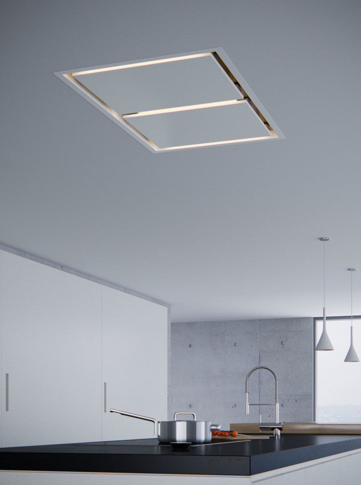 Zephyr ALU-E43BX Lux 44"W Island Range Hood - White