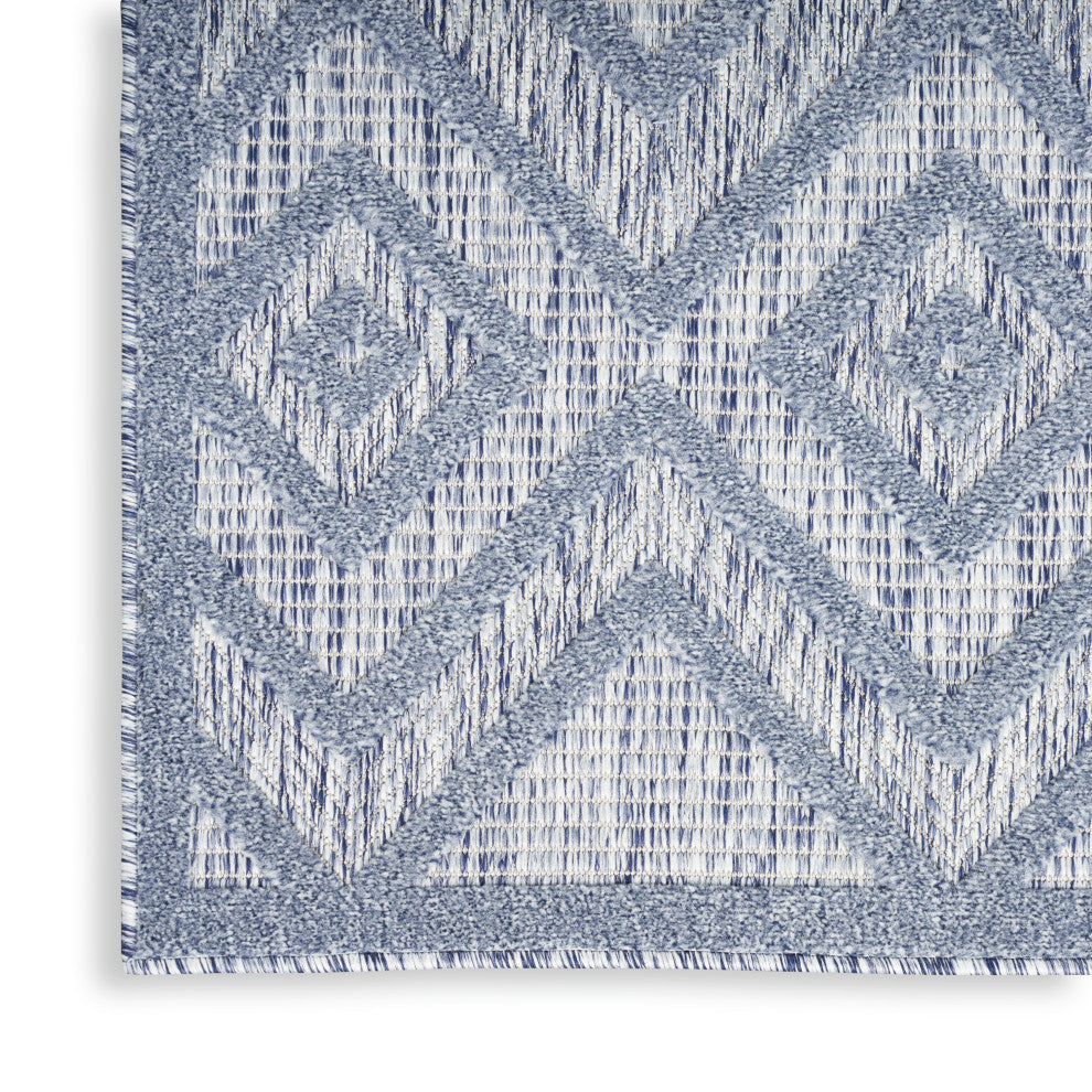 Nourison Versatile 8' x 10' Denim Blue Modern Area Rug