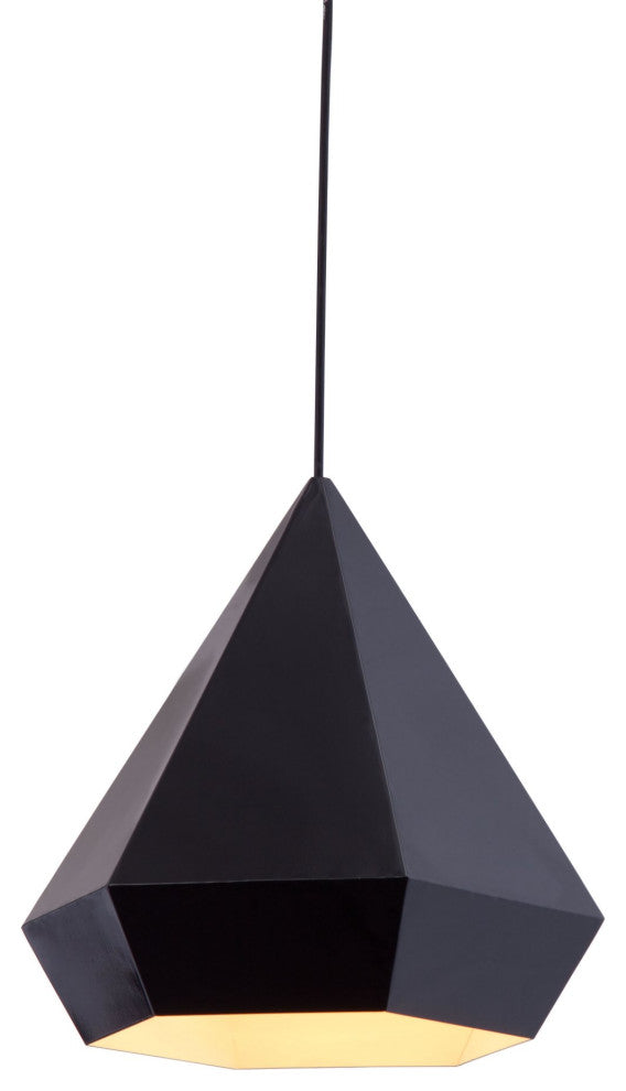 Pendant Ceiling Light Fixture, Steel Metal, Black, Kitchen Lounge Cafe Bistro