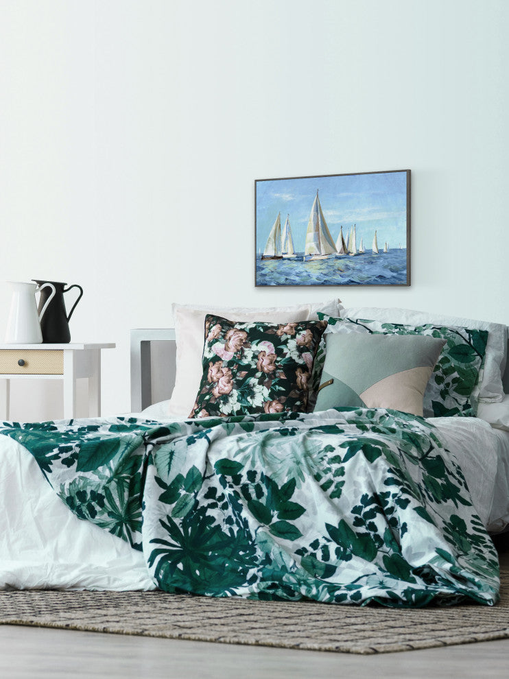 "Dreams Set Sail" Floater Framed Painting Print on Canvas, 60x40