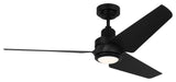 Ruhlmann Smart LED 52" Ceiling Fan, Midnight Black