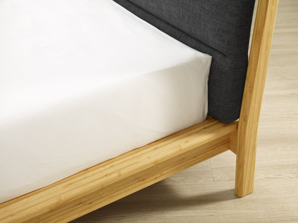 Santa Cruz Platform Bed With Fabric, King