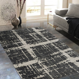 Allstar Rugs Modern and Contemporary Rectangular Accent Rug, Cream, 8'x10'