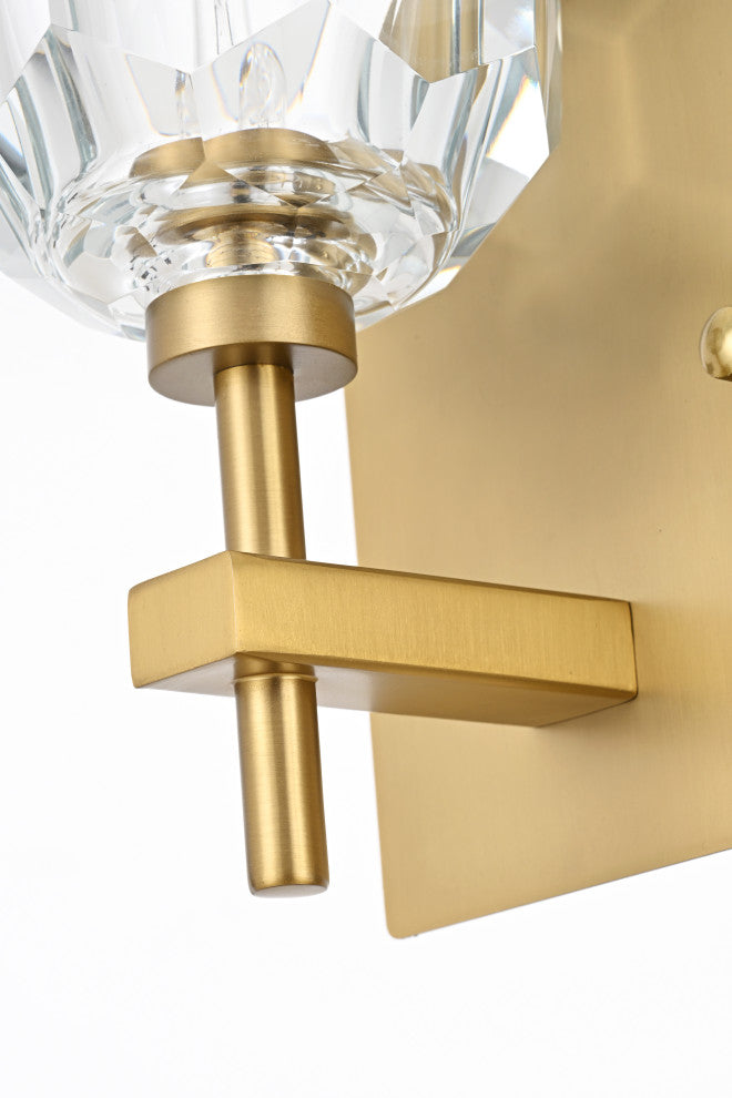 2 Light Wall Sconce, Gold