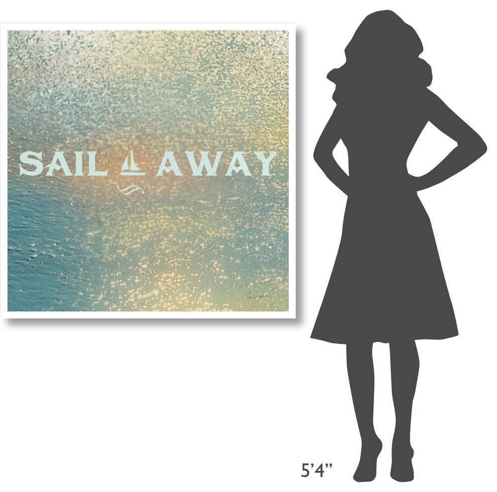 "Sparkling Sea II" Digital Paper Print by Sue Schlabach, 42"x42"