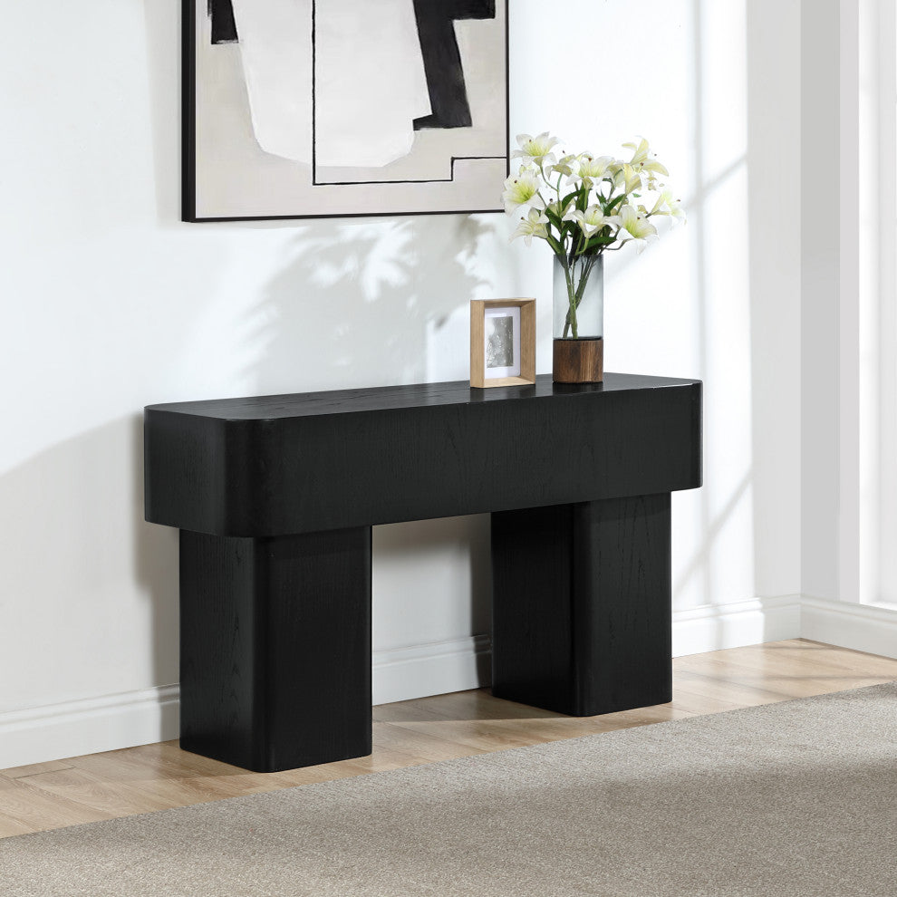 Oakmont Veneer Coffee Table, Oak, Console Table