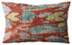 Plutus Multi-Color Velvet iKat Luxury Throw Pillow, 18"x18"