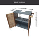 Under-Sink Cabinet, Bathroom Vanity for Small Spaces, U-Shaped Cut-Out, Elements