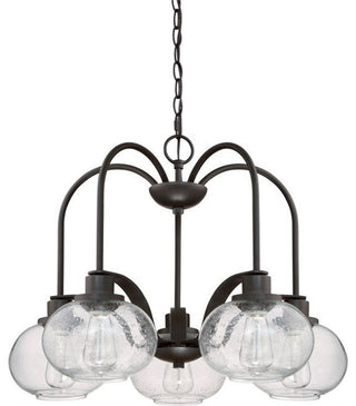 Trilogy 5-Light Chandelier, Old Bronze