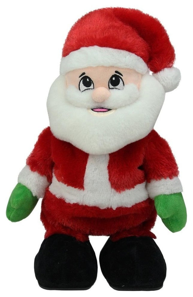 12" Animated Tickle 'n Laugh Santa Claus Plush Christmas Figure