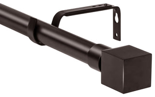 1" Wright Adjustable Curtain Rod, Bronze, 48"-84"