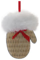 Cozy Mitten Hat and Bell Ornament, 12-Piece Set