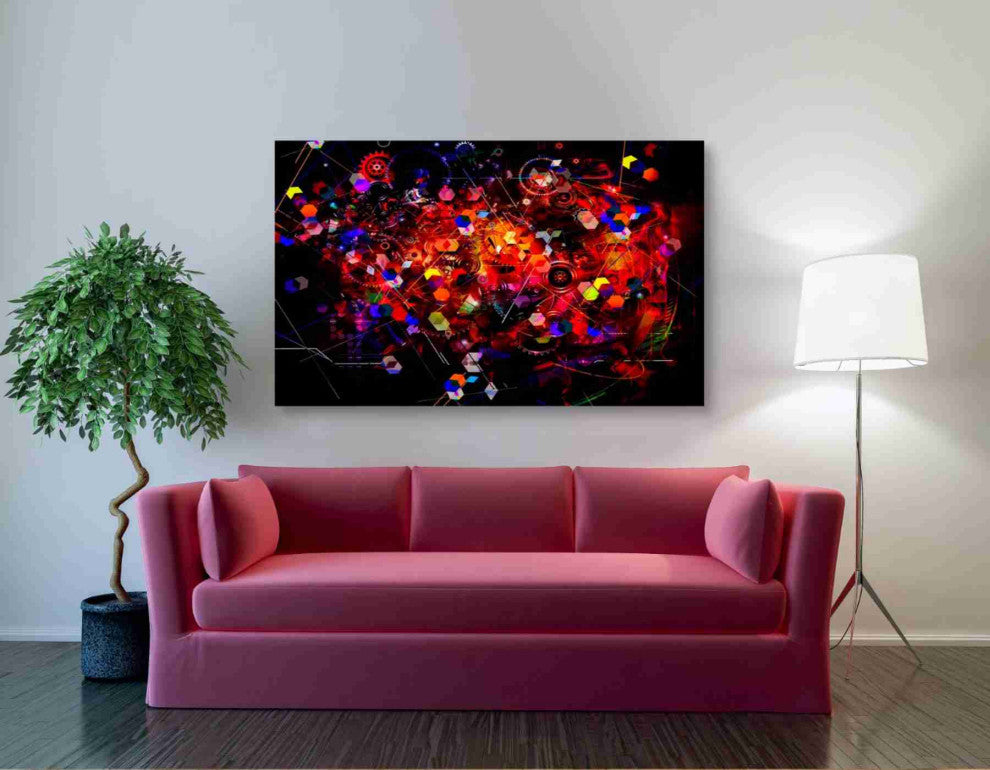 Epic Graffiti "The Machine" Giclee Canvas Wall Art, 54"x40"