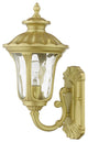Oxford 1-Light Soft Gold Outdoor Small Wall Lantern
