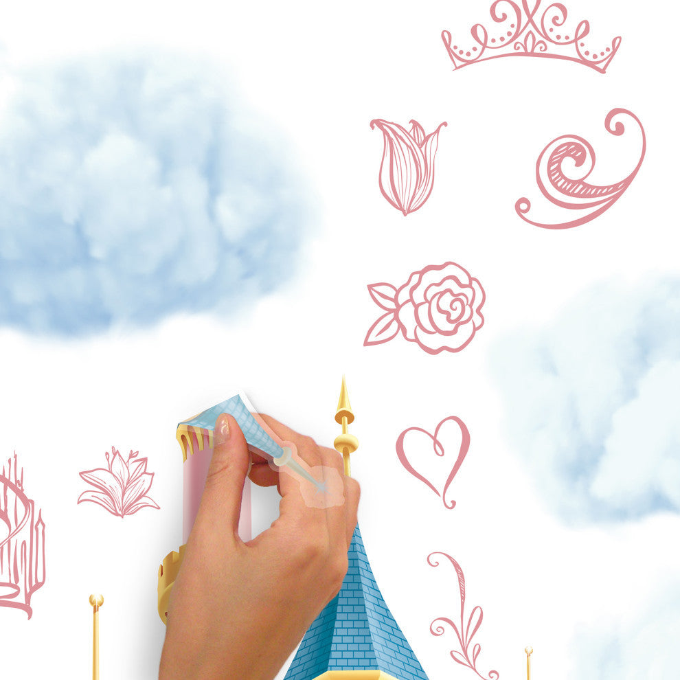 Disney Princess Castle XL Giant Wall Decals with String Lights