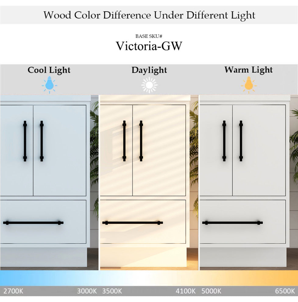 Victoria 60" Double Sink Solid Wood Bath Vanity, Glossy White