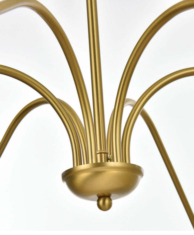 Living District Rohan 54" Chandelier in Satin Gold